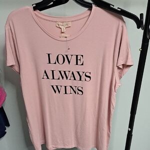Philosophy Pink Slogan Tee